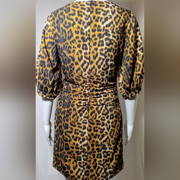 Five Seventy Five S/S Leopard Print MIni Dress - Picture 4 of 5